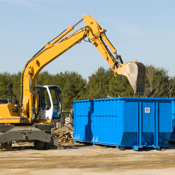 what size residential dumpster rentals are available in Plumerville Arkansas